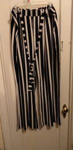 Pin stripe trousers
